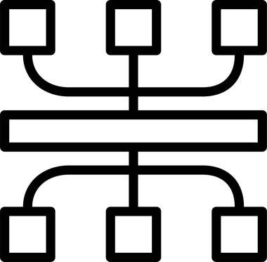 şebeke. Web simgesi basit illüstrasyon