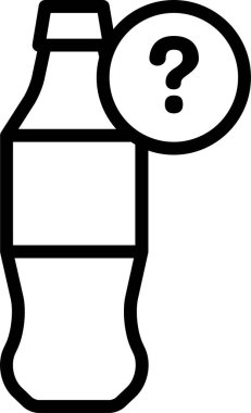 kola web simgesi, basit vektör illüstrasyonu