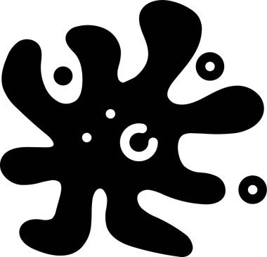 Biyoloji ve kimya simgesi, vektör illüstrasyonu beyaz arkaplanda izole edildi 