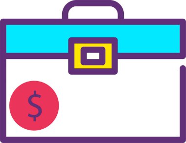 Portföy. Web simgesi basit tasarım