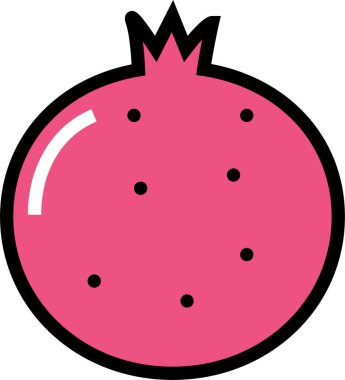 Karpuz. Web simgesi basit illüstrasyon