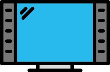 Bilgisayar. Web simgesi basit illüstrasyon