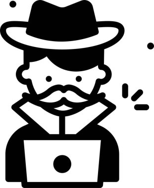 Şapka ve kravat takan sakallı adam.