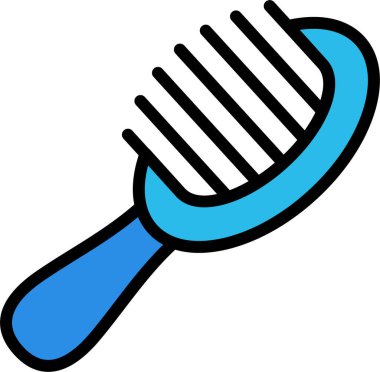 tarak web simgesi, basit vektör illüstrasyonu 