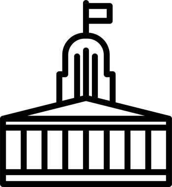 Bina. Web simgesi basit tasarım