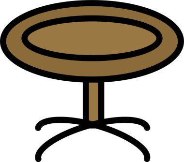 Sandalye. Web simgesi basit tasarım