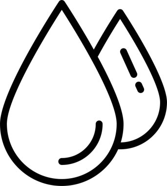 Su damlası. Basit resimleme