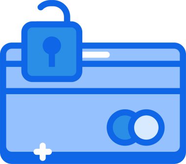 Kilit. Web simgesi basit illüstrasyon