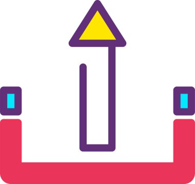 Web simgesi yükle, basit vektör illüstrasyonu 