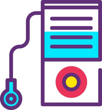 Yazıcı. Web simgesi basit illüstrasyon