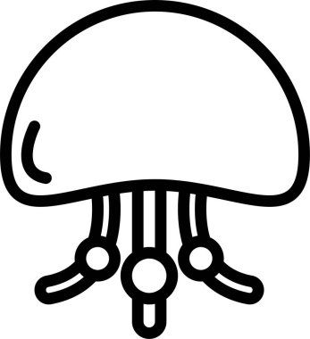 Ahtapot. Web simgesi basit illüstrasyon