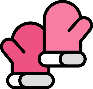 Eldiven. Web simgesi basit illüstrasyon