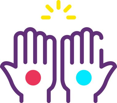 Elini ver. Web simgesi basit tasarım