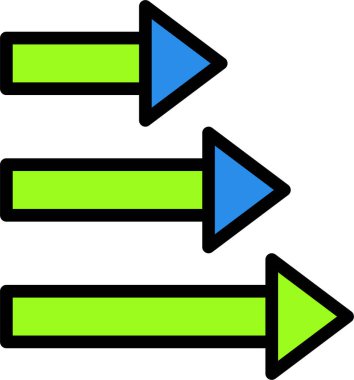 Ok. Web simgesi basit illüstrasyon