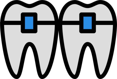 Diş bakımı. Basit resimleme