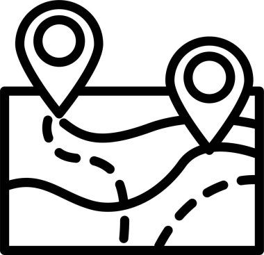 konum. Web simgesi basit illüstrasyon