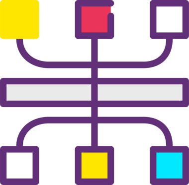 şebeke. Web simgesi basit illüstrasyon