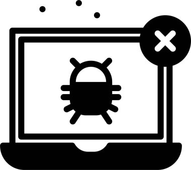 Güvenlik sistemi simgesi vektör illüstrasyonu 