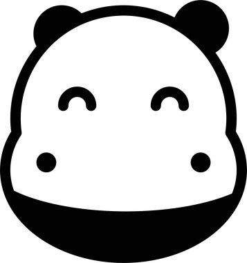 Ayı. Web simgesi basit illüstrasyon