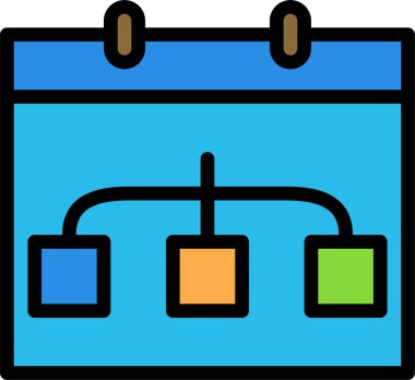 Takvim simgesi, vektör çizimi