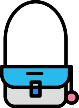 Alışveriş çantası. Basit resimleme