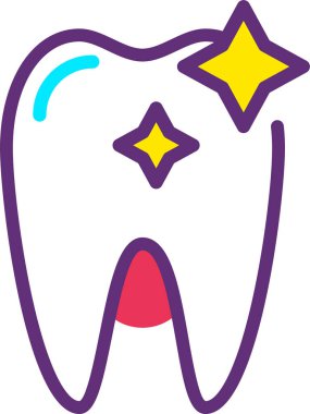 Diş bakımı. Basit resimleme