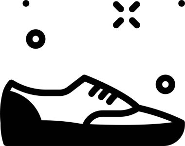 Ayakkabı. Web simgesi basit illüstrasyon