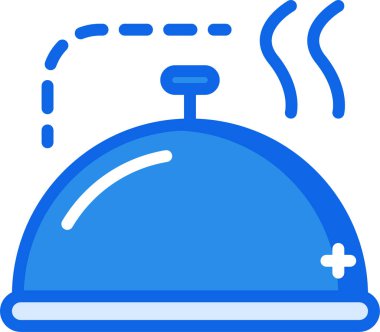 mavi alarm simgesi, vektör çizimi