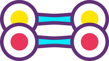 dambıl web simgesi, basit vektör illüstrasyonu