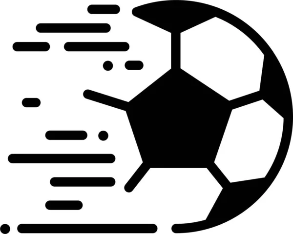 Voetbal Web Icoon Eenvoudige Illustratie — Stockvector