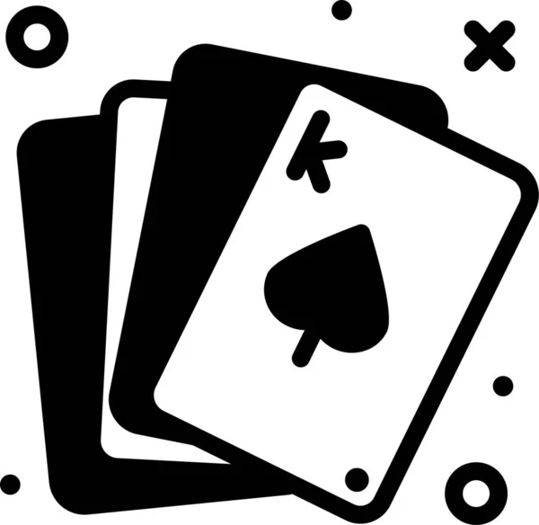 Cartes Poker Conception Simple — Image vectorielle