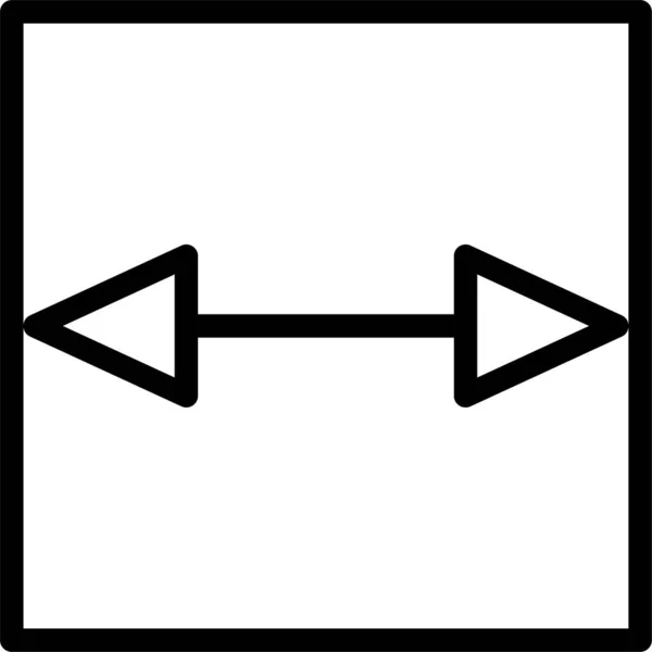 Flechas Icono Web Ilustración Simple — Vector de stock