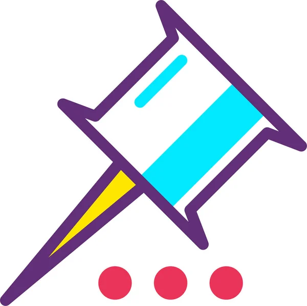 Illustration Purple Blue Flag — Stock Vector