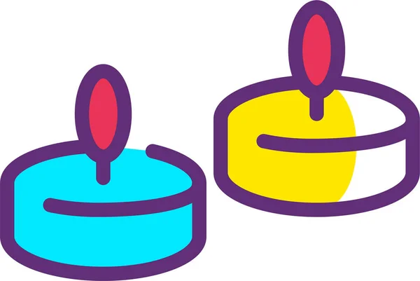 Gâteau Anniversaire Illustration Simple — Image vectorielle