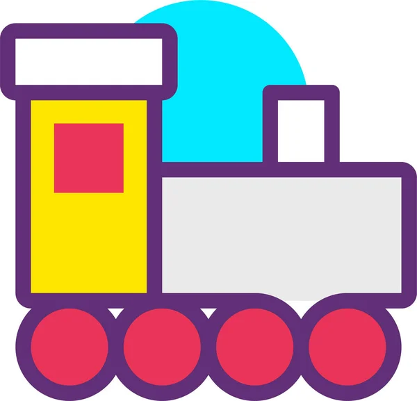 Τρένο Web Εικονίδιο Απλή Απεικόνιση — Διανυσματικό Αρχείο
