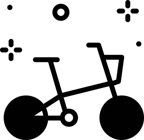 Kerékpár Ikon Egyszerű Vektor Illusztráció — Stock Vector