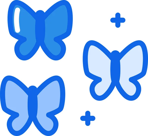 Butterfly Icon Vector Illustration — Stock Vector