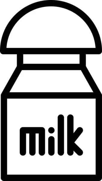 Icona Del Latte Illustrazione Vettoriale — Vettoriale Stock