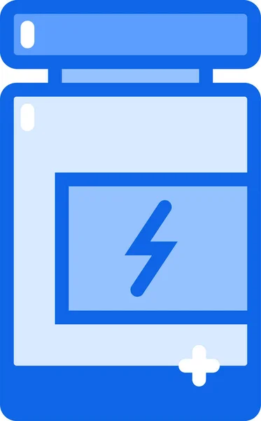 Batterij Web Icoon Eenvoudige Illustratie — Stockvector