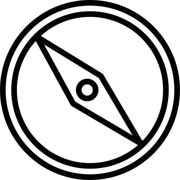Compass Web Icon Simple Vector Illustration — Stock Vector