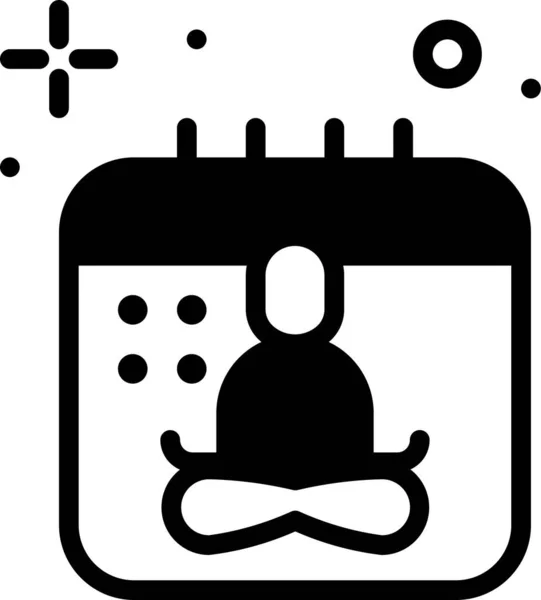 Kalender Web Symbol Einfache Illustration — Stockvektor