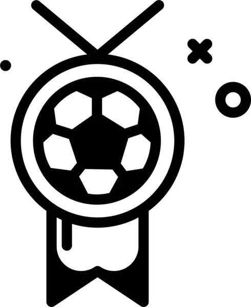 Ballon Football Conception Simple — Image vectorielle