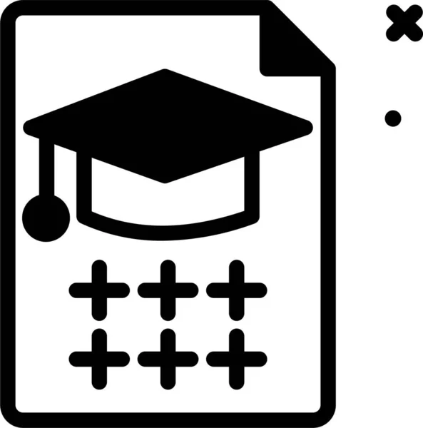 Educación Icono Web Ilustración Vectorial Simple — Archivo Imágenes Vectoriales