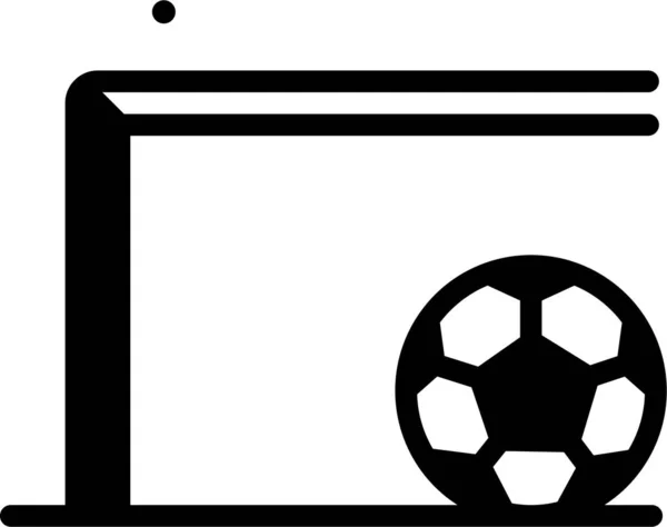 Piłka Nożna Web Ikona Prosta Ilustracja — Wektor stockowy