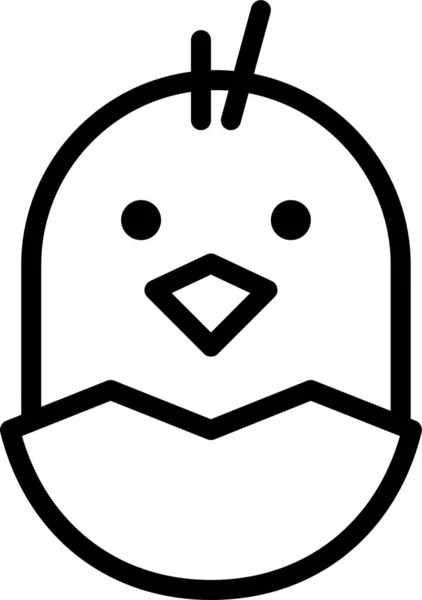 Pingouin Icône Web Illustration Simple — Image vectorielle