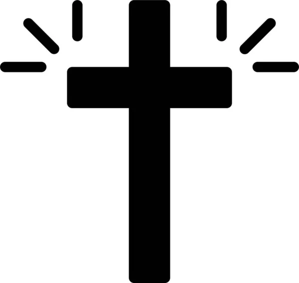 Християнська Веб Ікона Проста Векторна Ілюстрація — стоковий вектор