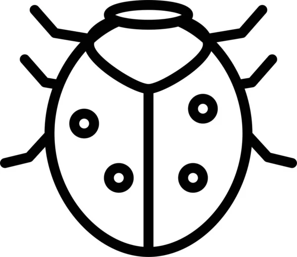 Insecto Icono Web Ilustración Simple — Archivo Imágenes Vectoriales