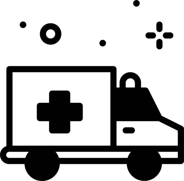 Ambulancia Icono Web Diseño Simple — Vector de stock