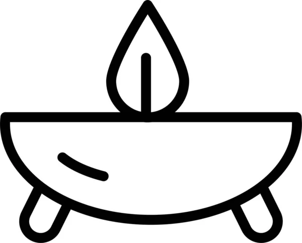 Свічка Веб Іконка Проста Векторна Ілюстрація — стоковий вектор