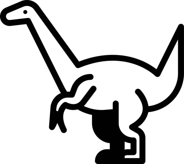 Динозавр Иконка Сайта — стоковый вектор
